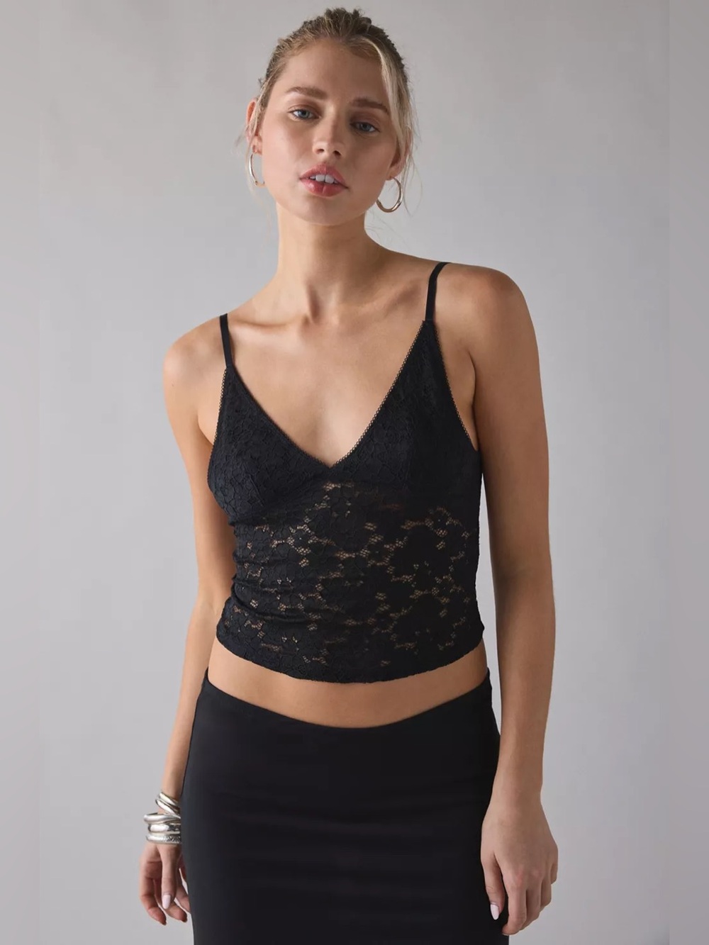 Urban Outfitters Out From Under Mon Cheri Low Back Cropped Cami